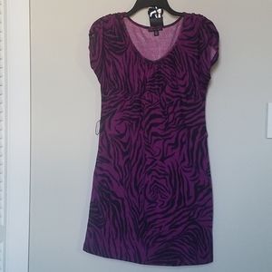 2 for $20! Purple tiger print dress